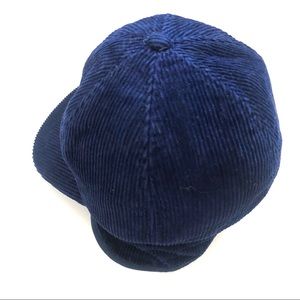 Vintage GAP Kids Deep Blue Corduroy Trucker Cap